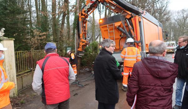 Visite de chantier au Vieil-Evreux