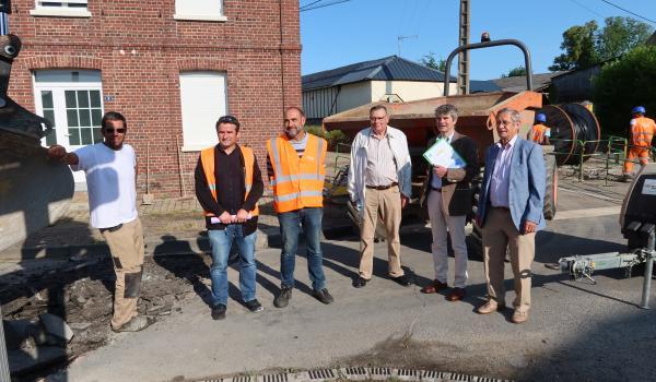 visite de Xavier Hubert à Lieurey