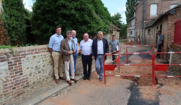 Visite de chantier du SIEGE 27 à Brionne