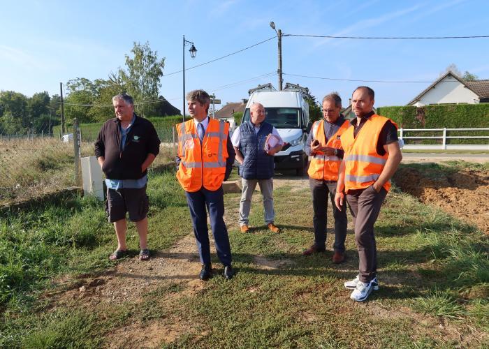 Visite de chantier à Saint-Luc