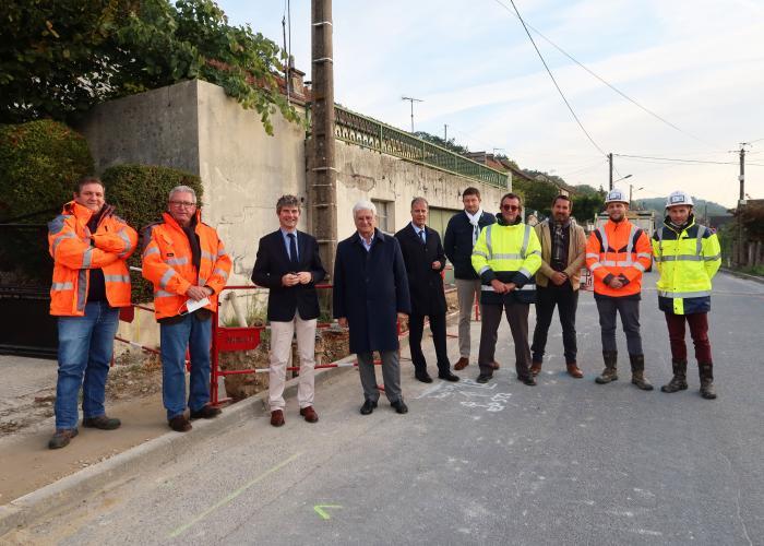 Xavier Hubert, Président du SIEGE 27 visite le chantier d'Ezy-sur-Eure