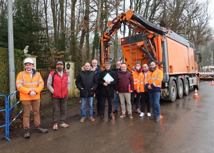 Visite de chantier au Vieil-Evreux