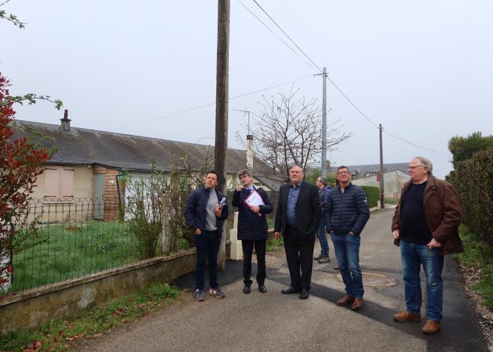 Visite du chantier de la rue sauve qui peut à breteuil