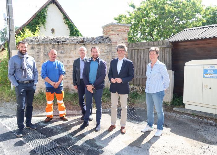 Visite du futur chantier à Tosny