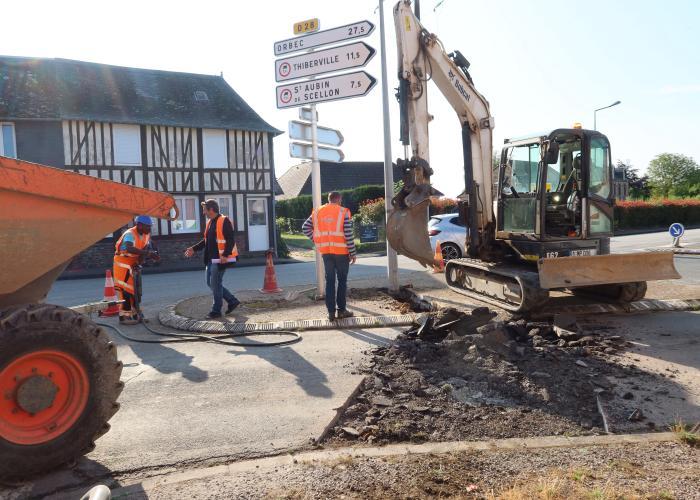 Visite de chantier à Lieurey