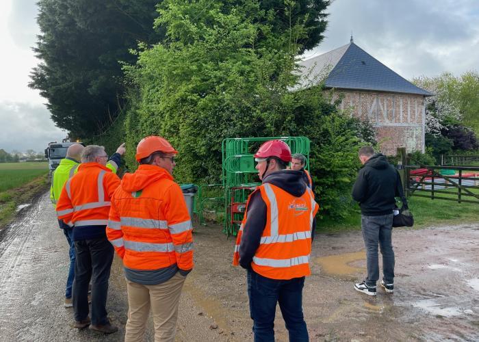Saint-Aubin-de-scellon des travaux d’enfouissement des réseaux en cours