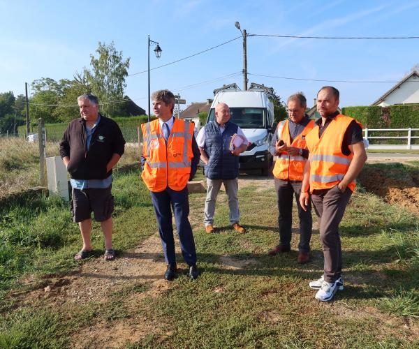 Visite de chantier à Saint-Luc