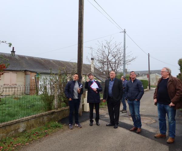 Visite du chantier de la rue sauve qui peut à breteuil