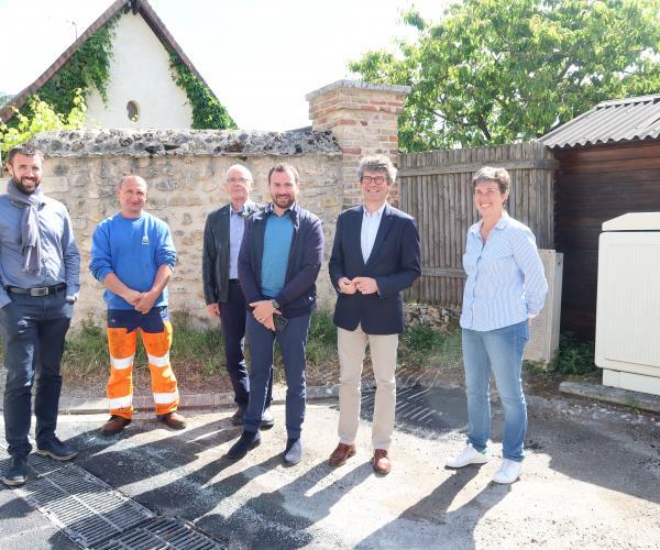 Visite du futur chantier à Tosny