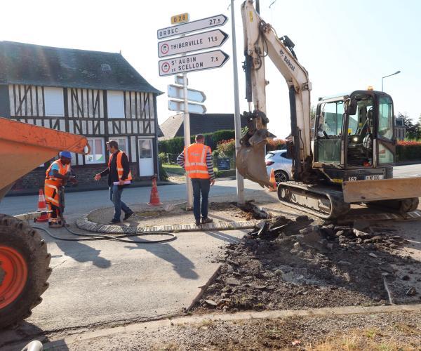 Visite de chantier à Lieurey